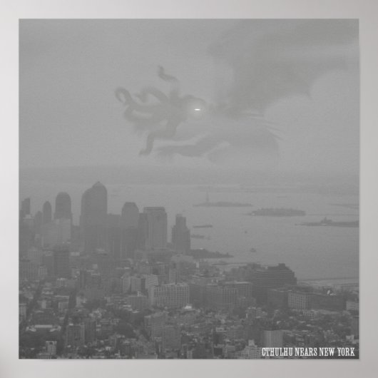 Cthulhu Nears New York Poster (Voorkant)