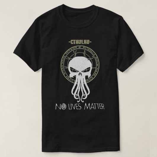 Cthulhu No Lives boardgame T-shirt (Design voorkant)