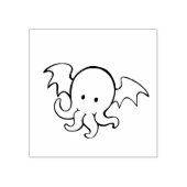 Cthulhu octopus rubberstempel (Afrduk)