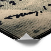 Cthulhu originele schets door HP Lovecraft Poster (Hoek)