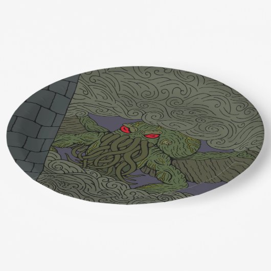Cthulhu Papieren Bordje (Gekanteld)