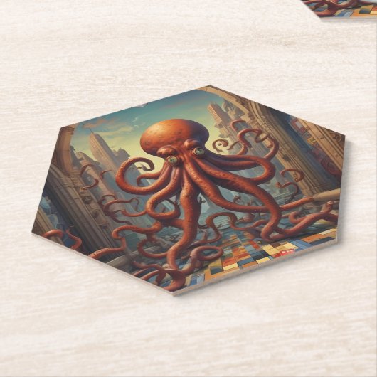 Cthulhu Paradise Lost Kartonnen Onderzetters (Schuin)