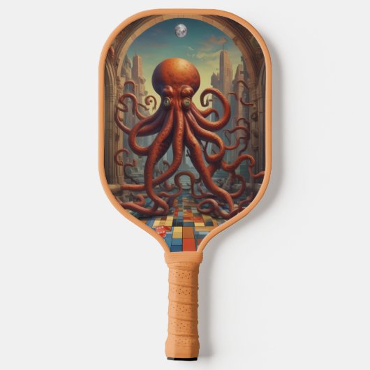 Cthulhu Paradise Lost Pickleball Paddle (Achterkant)