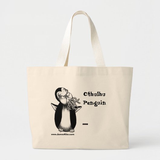 Cthulhu Penguin: .... Grote Tote Bag (Voorkant)