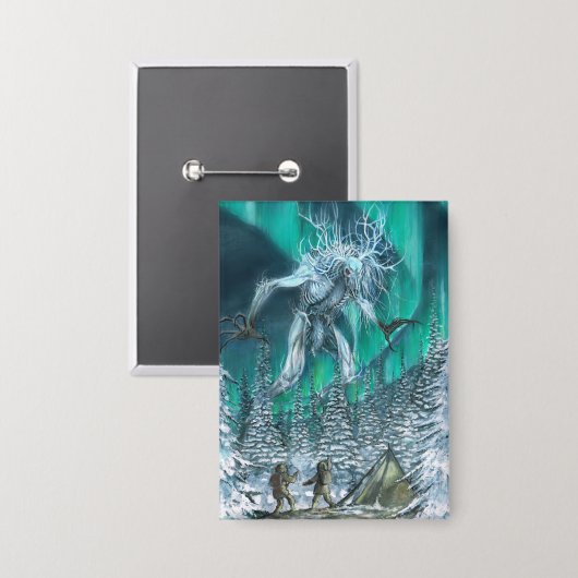 Cthulhu-pinnen Button (Voorkant / Achterkant)
