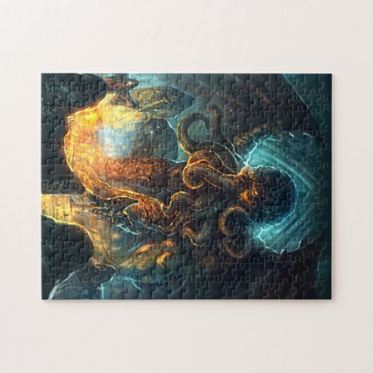 Cthulhu-puzzel van Lovecraft Legpuzzel (Horizontaal)