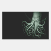 cthulhu rechthoekige sticker (Voorkant)