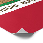 Cthulhu Republic California Flag Lovecraft Poster (Hoek)