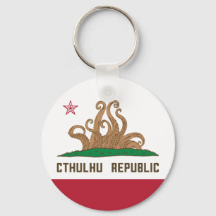 Cthulhu Republic California Flag Lovecraft Sleutelhanger