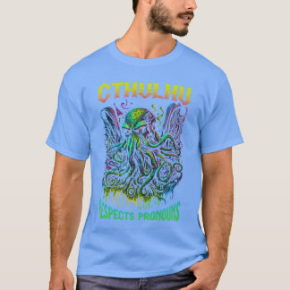 Cthulhu respecteert voornaamwoorden LGBTQ Gay Prid T-shirt