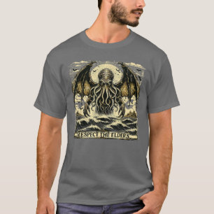Cthulhu Respecthe Ouders Vintage Kosmische Horror T-shirt