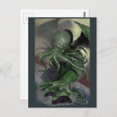 Cthulhu Rising H.P Lovecraft is de inspiratiebron  Briefkaart (Voorkant / Achterkant)
