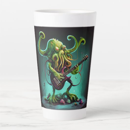 Cthulhu Rock'n Roll Latte Mok (Voorkant)