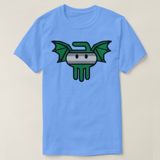 Cthulhu Rocks Curling Rockers T-shirt (Design voorkant)