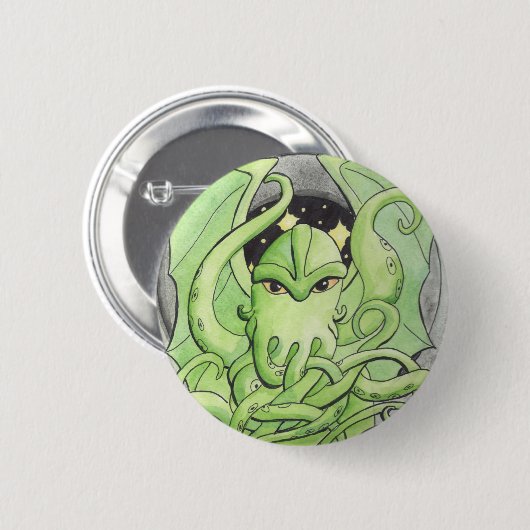 Cthulhu Ronde Button 5,7 Cm (Voorkant /achterkant)