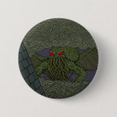 Cthulhu Ronde Button 5,7 Cm (Voorkant)