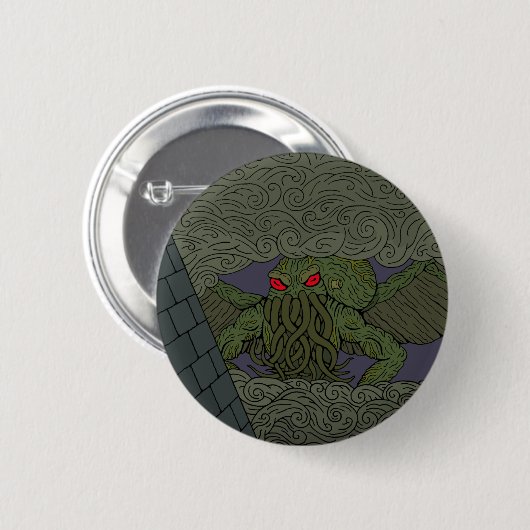 Cthulhu Ronde Button 5,7 Cm (Voorkant /achterkant)