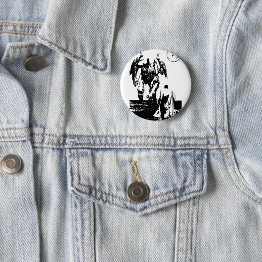 Cthulhu Ronde Button 5,7 Cm (In situ)