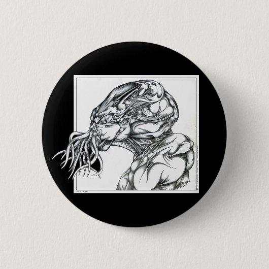 Cthulhu Ronde Button 5,7 Cm (Voorkant)