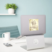 Cthulhu-schets van Lovecraft Sticker (Laptop op bureau)