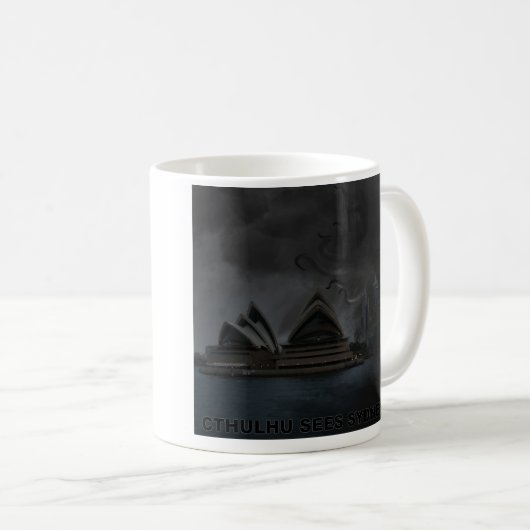 Cthulhu Sees Sydney Koffiemok (Voorkant rechts)