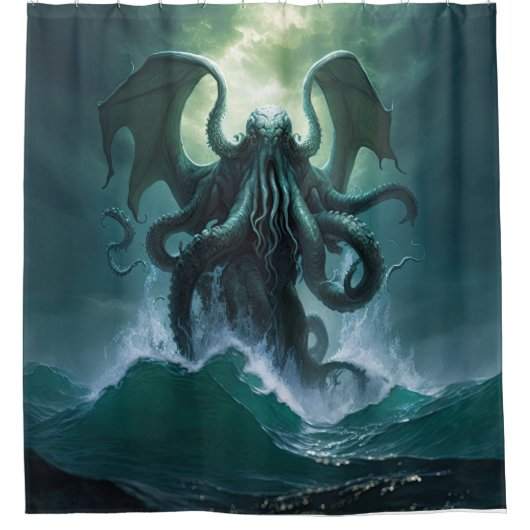 Cthulhu Shower Curtain Douchegordijn (Voorkant)