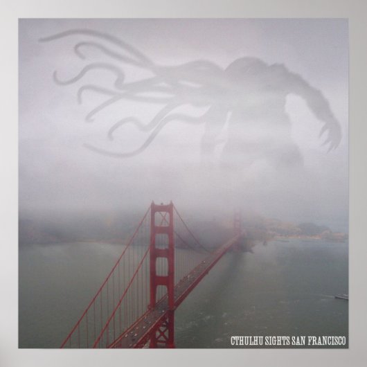 Cthulhu Sights Poster San Francisco (Voorkant)