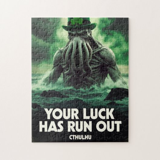 Cthulhu St. Patrick's Dag Je Geluk Is Voorbij Legpuzzel (Verticaal)