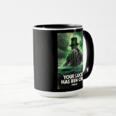 Cthulhu St. Patrick's Dag Je Geluk Is Voorbij Mok (Voorkant rechts)