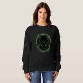 Cthulhu Steampunk Kraken Green Flames Trui (Voorkant volledig)