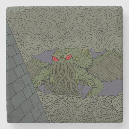 Cthulhu Stenen Onderzetter (Voorkant)