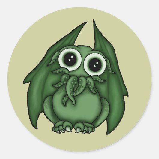 Cthulhu-Stickers Ronde Sticker (Voorkant)