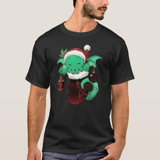 Cthulhu Stocking Stuffer T-shirt (Voorkant)