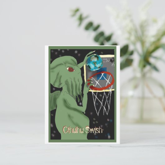 Cthulhu Swish DB Briefkaart (Staand voorkant)