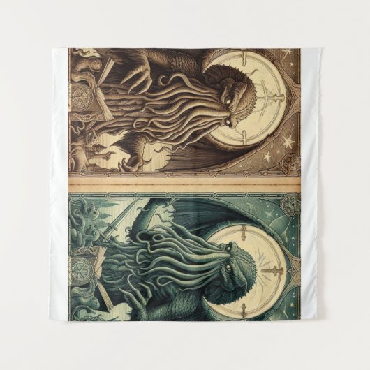 cthulhu Tapestry Wandkleed (Voorkant (horizontaal))