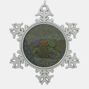 Cthulhu Tin Sneeuwvlok Ornament