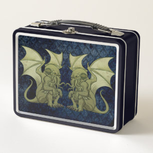 Cthulhu Twins Tin Metal Lunch Box