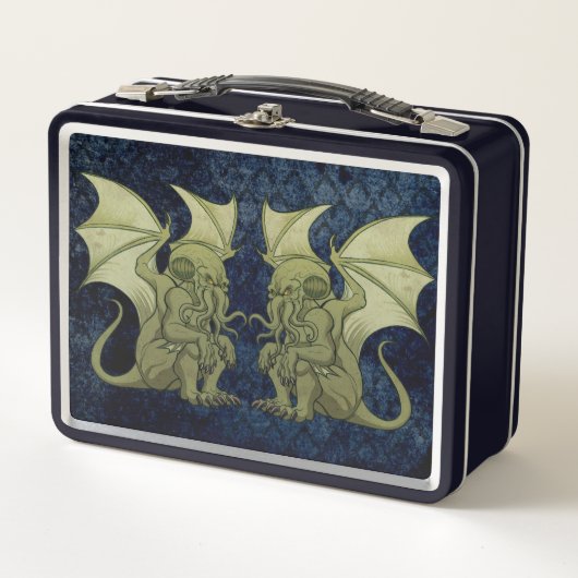 Cthulhu Twins Tin Metal Lunch Box (Voorkant)