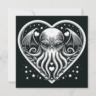 Cthulhu Valentijnsdag Lovecraft Horror Kaart