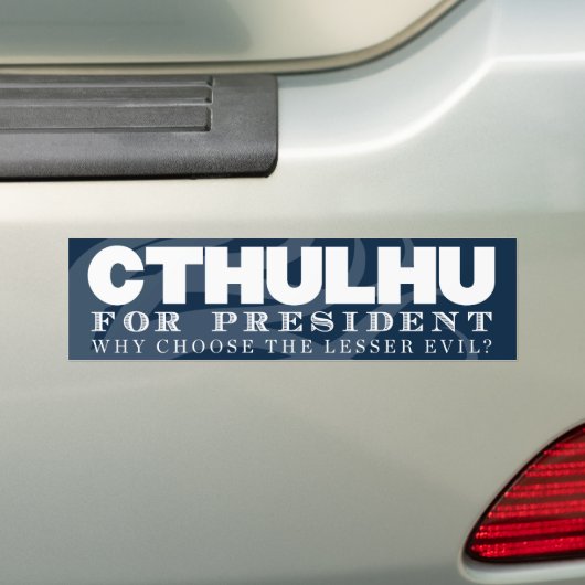 Cthulhu voor de Bumpersticker van Presidenten (Op auto)