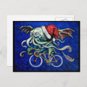 Cthulhu voor Kerstmis Feestdagenkaart (Voorkant / Achterkant)