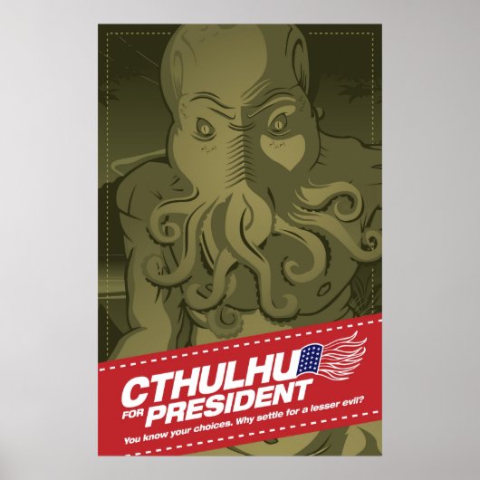 Cthulhu voor Poster van Presidenten (Voorkant)