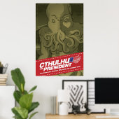 Cthulhu voor Poster van Presidenten (Thuiskantoor)