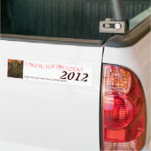 CTHULHU VOOR PRESIDENT 2012 BUMPERSTICKER (Op Truck)