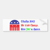 Cthulhu voor President 2012 Bumpersticker (Voorkant)