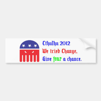 Cthulhu voor President 2012 Bumpersticker