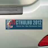 Cthulhu voor President-2012 Bumpersticker (Op auto)