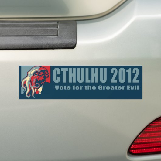 Cthulhu voor President-2012 Bumpersticker (Op auto)
