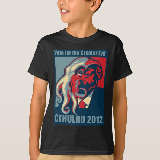 Cthulhu voor President- 2012 T-shirt (Voorkant)