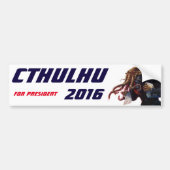 "Cthulhu voor president 2016" Bumpersticker (Voorkant)